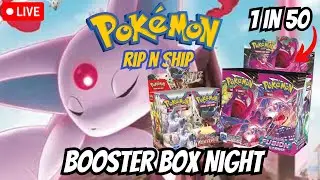 LIVE Pokemon RIP N SHIP! FUSION STRIKE BOOSTER BOX NIGHT!