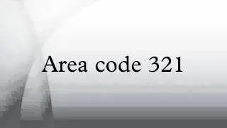 Area code 321