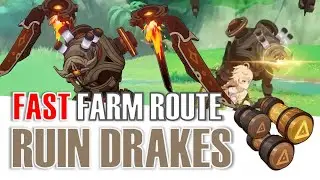 FAST Ruin Drake Daily Farming Route | No Story Quest Needed | Chaos Bolt Genshin Impact