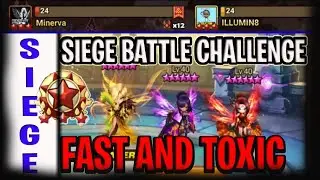 NEW TOXIC META SIEGE DEFENSE SEARA MARTINA SHAINA from ILLUMIN8 - Summoners War
