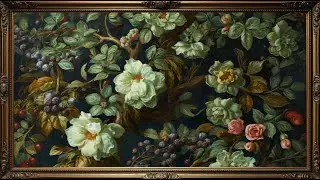 Vintage Wild Berry Vibe Framed Art | 4K Ultra HD | TV Wallpaper Background