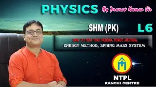 L6(SHM#how to find time period,force method ,energy method,spring mass system)