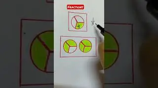 Какая дробь закрашена? Каждая равная часть &mdash; это какая дробь? #математика #youtube #шорты