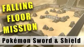 Pok&eacute;mon Sword and Shield falling sand floor maze Circhester Stadium Rock Gym mission
