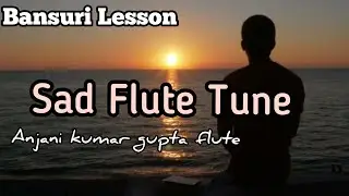 Sad Flute Tune | Evening Tune | Beginners Flute Lesson | Slow Practice  Guide | Uncut | Anjani Flute