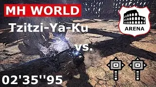 Monster Hunter World | Tzitzi-Ya-Ku vs. HM & HM - Arena A-Rank (02:35.95)
