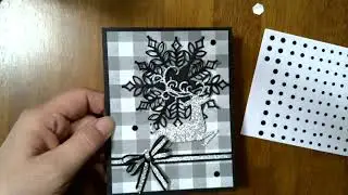 Black and White Christmas Card