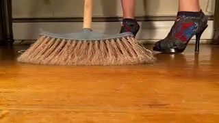 ASMR Sweeping with Heels👠with Socks🧦@justinbieber@GibiASMR@dannyfitt@danny @BrutusASMR