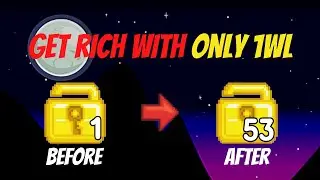 HOW TO GET RICH WITH ONLY 1WL (EASY PROFIT!!!) | Growtopia