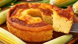 BOLO DE MILHO VERDE CREMOSO - RECEITA DA ROÇA - CAIPIRA - Fácil e Delicioso - Receitas de Pai