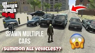 How To Spawn More Than One Vehicle in Los Angeles Crimes |  How To Add Multiple Cars In LAC 😍