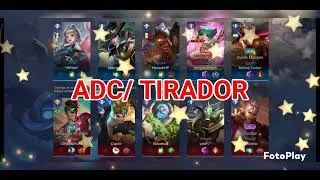 Diferentes roles. Arena of valor Jungla, tirador y soporte 