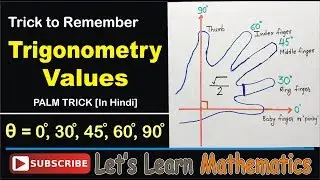 Trick to Remember Trigonometry Values  - [In Hindi]