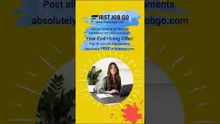 Year-End Offer 🎉 | Post Job Requirements FREE | FIRSTJOBGO Hiring Platform