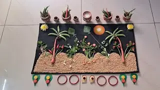 Unique collection of Sankranthi special decorations & rangolis 2026 💞 #video #sankranti 