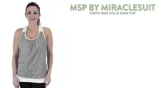 MSP by Miraclesuit Stripe and Solid Tank Top - Racerback (For Women)