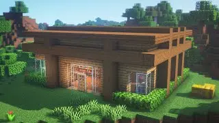 Minecraft: How to Build a Modern Wood House | Tutorial
