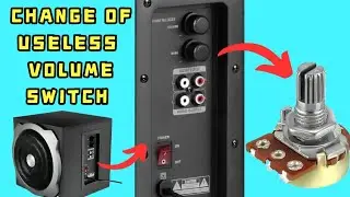 How to Fix Faulty Bass Volume Switch | Bass Knob Repair | How to Repair home theater