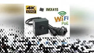 4K 8MP Wifi PoE StarlightIMX415 Pin Hole Cube Square Mini IP Camera Korean Lens for Indoor Covert