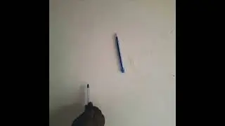 Pen Sticking On A Wall / #shorts