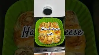 Ham and cheese rolls in the air fryer &ndash; no special effort, just great taste 🧀✨