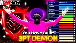 ЛУЧШАЯ КОМПЛЕКТАЦИЯ РАЗЫГИВАЮЩЕГО! Моя сборка &laquo;3PT-Demon&raquo; ПЕРЕЛОМАЕТ ИГРУ! NBA 2K26