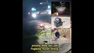 pasang lampu biled ala&sup2; di foglamp mobil hyundai
