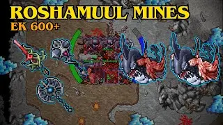 TIBIA - EK 1025 | ROSHAMUUL MINES (TUBALEIAS) | 5.7KK/H RAW + 1.6KK PROFIT