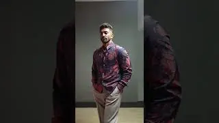 Men's Vintage Contrast Floral Print Stand Collar Slim Fit Long Sleeve Shirt.#shirts #menswear #ootd