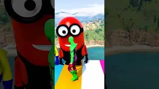 GTA 5 Epic Water Ragdolls | Spider-Man Jumps / Fails ep.17548 #shorts