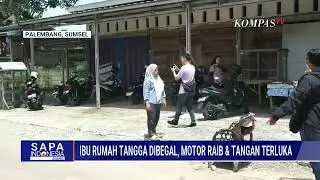 Rekaman CCTV Ibu di Palembang Dikejar 2 Begal Tangan Luka, Motor Hilang   KOMPASTV 720p, h264, youtu
