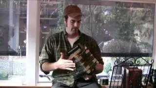 Wilson Savoy tries out a 1920s Monarch accordion