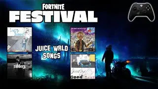 Playing Fortnite Festival Juice WRLD Songs