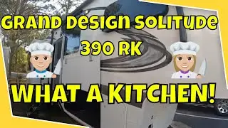 Grand Design Solitude 390 RK Rear Kitchen Delight RV! Storage Galore!