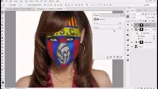 Paint Graphics Onto a Face Flag | Photoshop Design Tutorial
