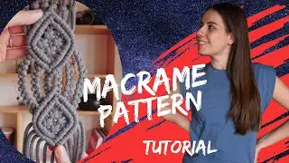DIY Macrame Pattern 4K | Advanced Pattern | Double Half Hitch Knot