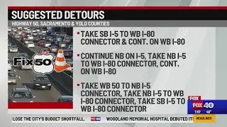Another 55 hour closure for Highway 50 on Halloween weekend