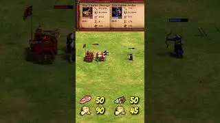 War Chariot (Barrage) vs Elite Rattan Archer | The Three Kingdoms | AoE2 #Shorts