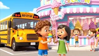 The Busy City Bus 4🎶 Fun Nursery Rhymes & Baby Songs | Sing, Laugh & Learn!