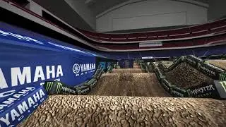 2021 Supercross Round 2 Yamaha Animated Track Map