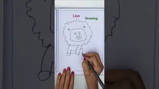 ☘️How To Draw lion 🦁||very easy drawing|| and colour||#draw #colors #easy #drawing #lion|| 🦁||☘️||