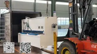How to load Shearing Machine into container