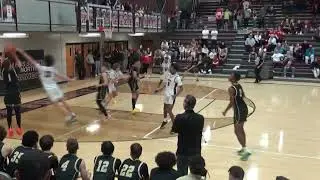 Landon VanPelt (#5) dominant on court, posting a double double; team struggles from 3, falls 60-46