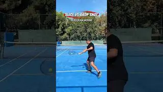 Backhand Slice vs Drop Shot Technique in Slow Motion 🎾