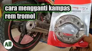 cara mengganti kampas rem belakang motor Jupiter | kampas rem motor |