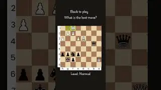 Black to Play & WIN Instantly! Can You Find the Brilliant Move? ♟ (Normal Chess Puzzle Challenge)