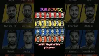 Most expensive player #rCb #csK#rr#KkR#mI #srH #pb