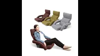 Upholstered Chaise Lounge Armchair Floor Seating Modern Leisure Foldable Recliner Daybed Arm Chair