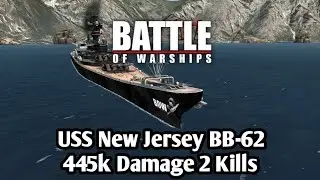 Battle of Warships - New Jersey BB-62 in crazy battle #battleofwarships #newjersey 