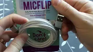 MICFLIP reversible micro USB cable UNBOXING & Hands-on